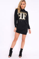 Black Femme Fatal Hooded Dress - Ivanna-Dresses