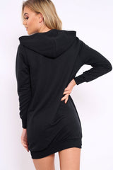Black Femme Fatal Hooded Dress - Ivanna-Dresses