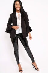 Black Flare Blazer - Vesa-Jackets