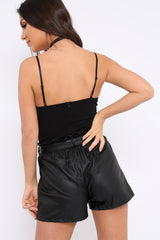 Black Floral Cut Out Bodysuit - Tracy-Bodysuits