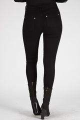 Black Floral Embroidered Ripped Skinny Jeans - Ariel-Jeans