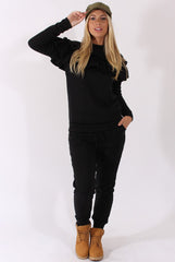 Black Frill Layer Tracksuit - Tawney-Tracksuits