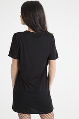 Black Front Distressed 'Amuse Society' T-Shirt Dress - Lexi-Dresses