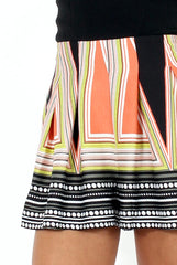 Black Geo Print Bandeau Choker Playsuit - Kerrie-Playsuits