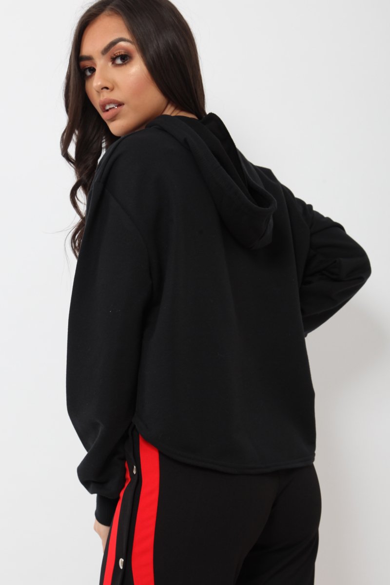 Black Girl Boss Cropped Hoodie - Kelsy-Hoodies