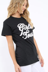 Black Girls Tour Slogan T-Shirt - Klo-Tops