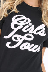 Black Girls Tour Slogan T-Shirt - Klo-Tops