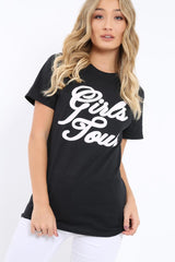 Black Girls Tour Slogan T-Shirt - Klo-Tops