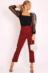 Black Glitter Square Neck Puff Sleeves Top - Triss-Tops