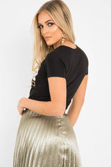 Black Gold Believe In Yourself Slogan T-Shirt - Nyari-T-shirt