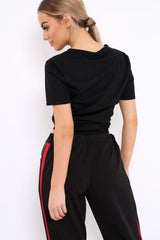 Black Good Vibes Slogan T-shirt - Tayla-Tops