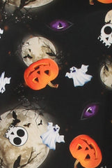 Black Halloween Theme Swing Dress - Mona-Dresses