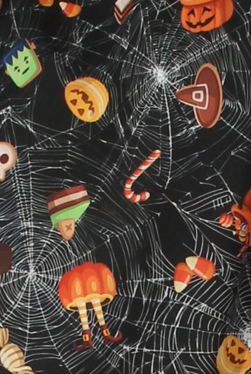 Black Halloween Trick Or Treat Swing Dress - Sugar-Dresses