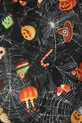 Black Halloween Trick Or Treat Swing Dress - Sugar-Dresses