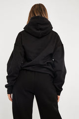 Black Hand Graphic Slogan Hoodie - Kyrie-Hoodies