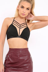 Black Harness Bralet - Belle-Bralets