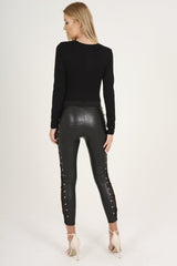 Black Heart Breaker Slogan Bodysuit - Beverly-Bodysuits