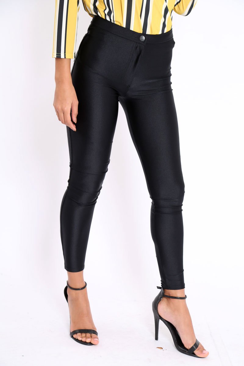Black High Waisted Disco Pants - MIchela – Rebellious Fashion