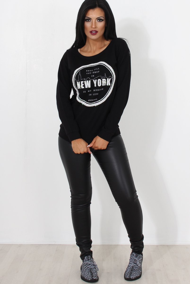 Black High Waisted Skinny Jeans-Joffy-Jeans