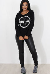 Black High Waisted Skinny Jeans-Joffy-Jeans