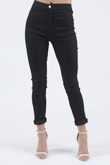 Black High Waisted Skinny Jeans - Taylor-Jeans