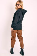 Black J'adore Paris Printed Hoodie - Yalena-Hoodies