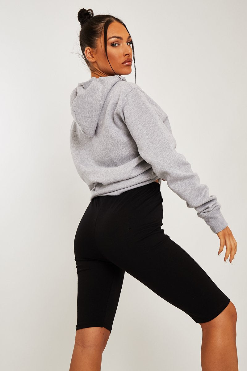 Black Jersey Cycling Shorts - Fiona-Shorts