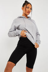 Black Jersey Cycling Shorts - Fiona-Shorts