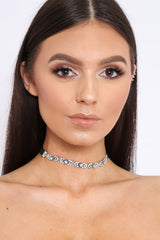 Black Jewelled Choker - Beth-Chokers
