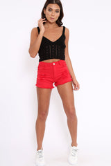 Black Knitted Cross Back Crop Top - Charis-Crop Tops