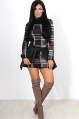 Black Knitted Jumper Dress-Kande-Dresses