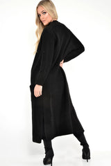 Black Knitted Longline Cardigan - Jadamarie-Knitwear