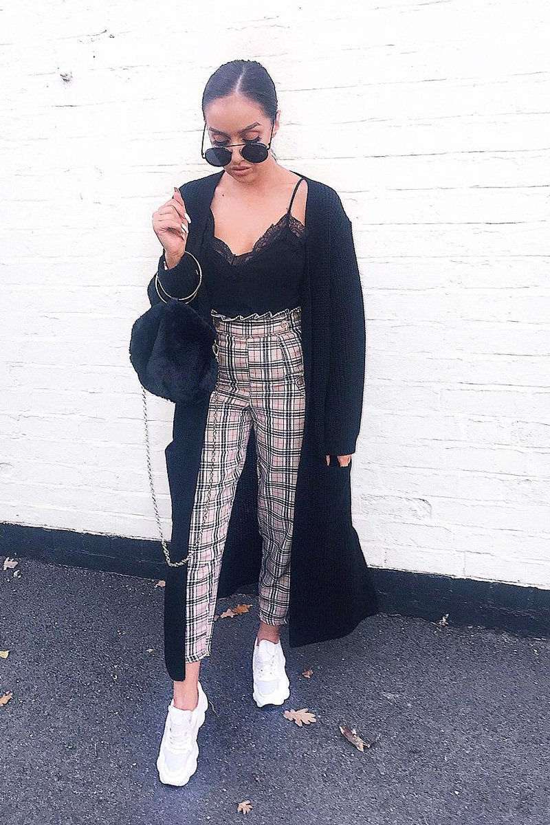 Black Knitted Longline Cardigan - Jadamarie-Knitwear
