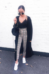 Black Knitted Longline Cardigan - Jadamarie-Knitwear