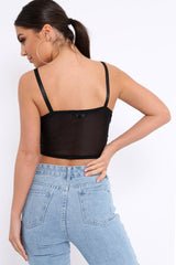 Black Lace Clasp Front Bralet - Alline-Bralets