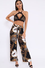 Black Lace Halterneck Bralet - Clem-Bralets