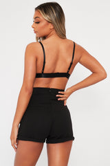 Black Lace Mesh Bralet - Lana-Bralets