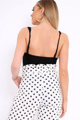 Black Lace Plunge Front Padded Bodysuit - Kaarla-Bodysuits