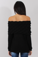 Black Layer Bardot Jumper- Sammie-Jumper