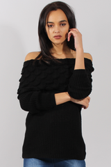Black Layer Bardot Jumper- Sammie-Jumper