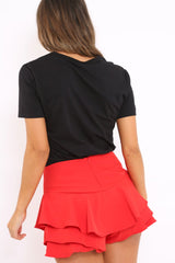 Black Liberte Slogan T-shirt - Eleanor-Tops