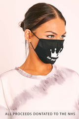 Black Live Your Dream Slogan Face Mask - Aalani-Accessories