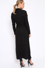 Black Long Duster Jacket - Gigi-Jackets