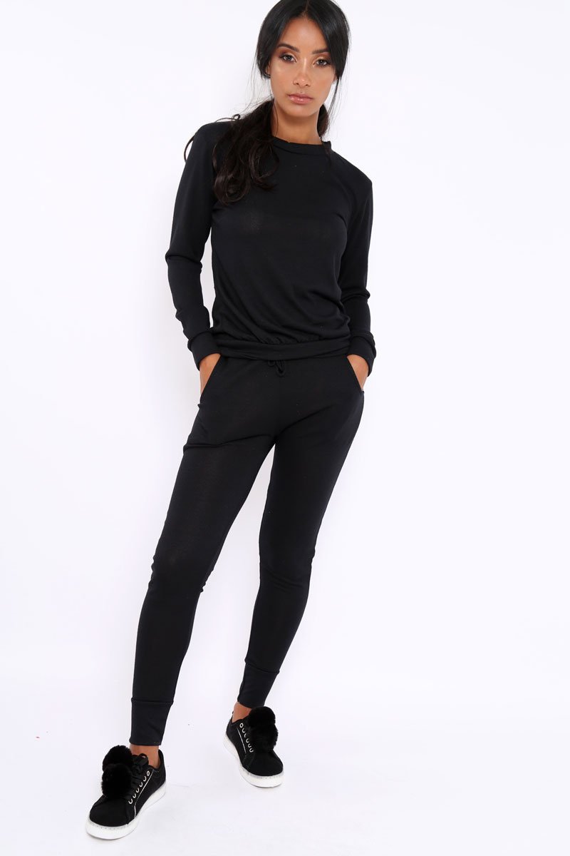 Black Loungewear Set-Josie-Loungewear
