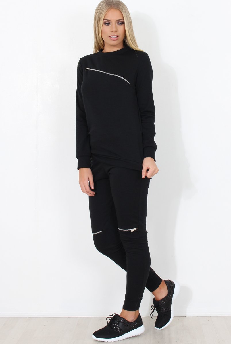 Black Loungewear Set - Khloe-Loungewear