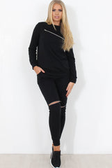 Black Loungewear Set - Khloe-Loungewear