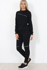 Black Loungewear Set - Khloe-Loungewear