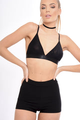 Black Mesh Bralet - Faye-Bralets