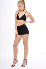 Black Mesh Bralet - Faye-Bralets