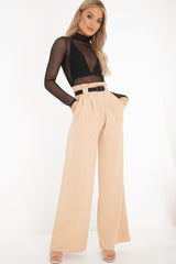 Black Mesh High Neck Long Sleeve Bodysuit - Kimora-Bodysuits